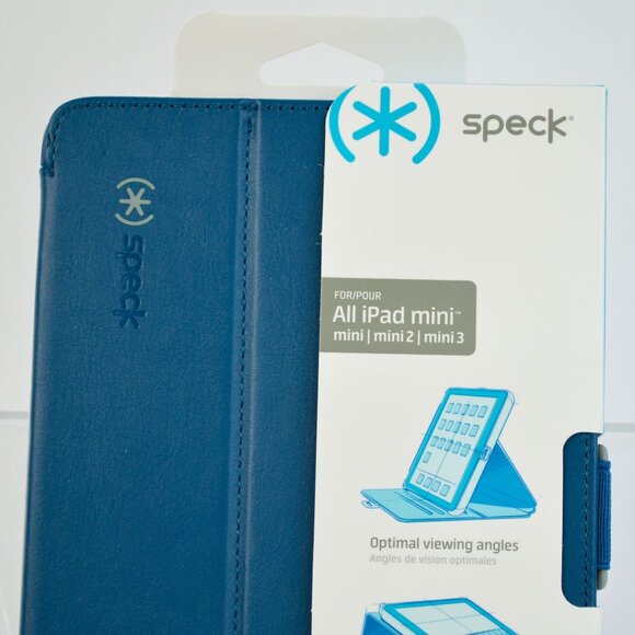Speck All iPad mini 2 3 StyleFolio Teal Blue Case New - Picture 2 of 5